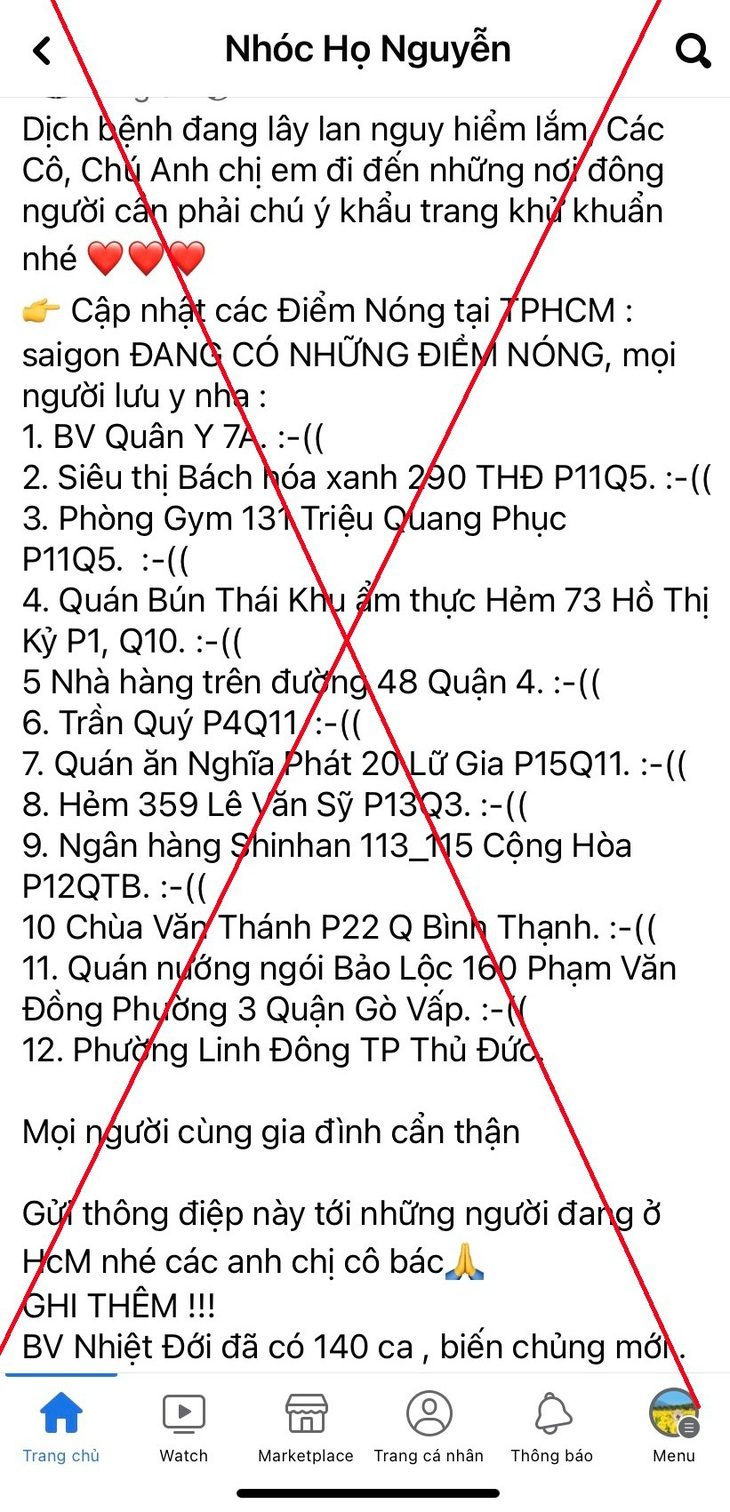 140 ca biến chủng mới của COVID-19 là thông tin sai sự thật - Ảnh 1. 140 ca biến chủng mới của COVID-19 là thông tin sai sự thật - Ảnh 1.